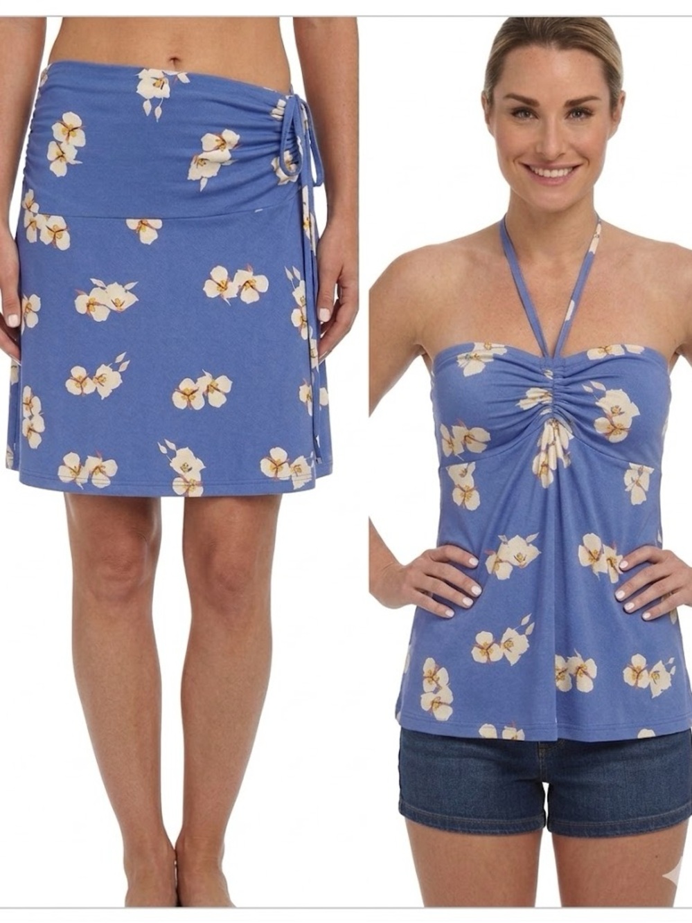 Patagonia Worn Wear Lithia Convertible Skirt Top Imperial Blue Mariposa Large